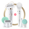 Braun Epilator Silk-epil 9 Flex SES9300 Operating time (max) 50 min, Number of power levels 2, Wet & Dry, White/Gold