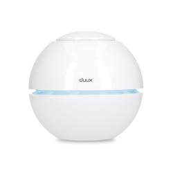 Duux Humidifier Sphere 15 W, Water tank capacity 1 L, Suitable for rooms up to 15 m², Ultrasonic, Humidification capacity 130 ml/hr, White | DUAH04
