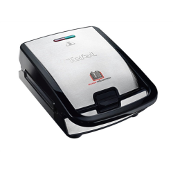 TEFAL | SW854D | Sandwich Maker | 700 W | Number of plates 4 | Number of pastry 2 | Diameter  cm | Black/Stainless steel | SW854D16