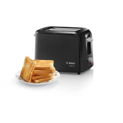 Bosch CompactClass Toaster TAT3A013 Power 980 W, Number of slots 2, Housing material Plastic, Black/Light gray