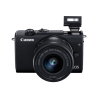 Canon | EOS M200 + EF-M 15-45 IS STM | SLR camera | 24.1 MP | ISO 25600 | Display diagonal 3.0 " | Wi-Fi | Automatic, manual | CMOS | Black | Image sensor size (W x H) 22.3 x 14.9 cm | Magnification  x | Viewfinder