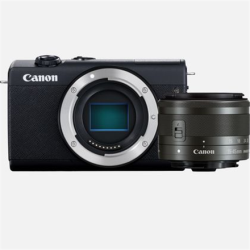 Canon EOS M200 + EF-M 15-45 IS STM SLR camera, Megapixel 24.1 MP, Image stabilizer, ISO 25600, Display diagonal 3.0 ", Wi-Fi, Automatic, manual, Frame rate 24, 25, 50, 60, 94, 97 fps, CMOS, Black | 3699C010