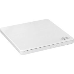 H.L Data Storage | Ultra Slim Portable DVD-Writer | GP60NW60 | Interface USB 2.0 | DVD±R/RW | CD read speed 24 x | CD write speed 24 x | White | Desktop/Notebook | GP60NW60.AUAE12W