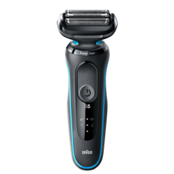 Braun Shaver 50-M1200s	 Cordless, Charging time 1 h, Lithium Ion, Number of shaver heads/blades 3, Black/Blue, Wet & Dry