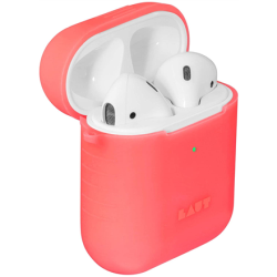 LAUT POD NEON for AirPods 1/2 Electric Coral, Charging Case, Apple AirPods 1/2 | L_AP_PN_R