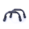 Spokey BRACER IV Handles for push-ups, Stable base finished with rubber; Soft, comfortable handles, Black, Rubber/Steel