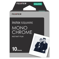 Fujifilm Instax Square Monochrome (10pl) Instant Film 86 x 72 mm | Fuji instax square monochrome (10)