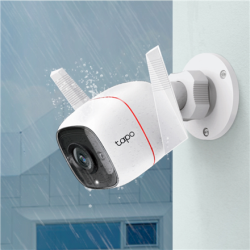 TP-LINK Outdoor Security Wi-Fi Camera C310 Bullet, 3 MP, 3.89 mm, IP66, H.264,  MicroSD | Tapo C310
