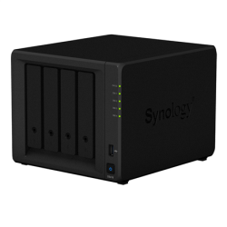 Synology Tower NAS DS418 up to 4 HDD/SSD Hot-Swap, Realtek RTD1296 Quad Core, Processor frequency 1.4 GHz, 2 GB, DDR4, RAID 0,1,5,6,10,Hybrid, 2x1GbE, 2xUSB 3.0, Dual Fan