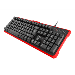 Genesis | RHOD 110 | Standard | Silicone Keyboard | RU | Wired | Black/Red | NKG-0975