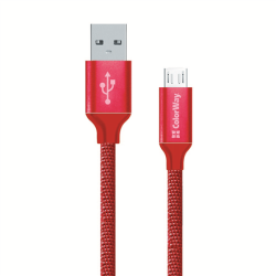 ColorWay USB Charging cable Red, 1 m | CW-CBUM002-RD