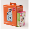 Fujifilm Instax Mini 11 Camera + Instax Mini Glossy (10pl) Focus 0.3 m - ∞, Sky Blue