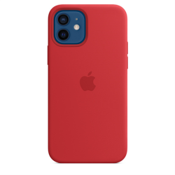 Apple | iPhone 12/12 Pro Silicone Case with MagSafe | Case with MagSafe | Apple | iPhone 12 Pro, iPhone 12 | Silicone | Red | With built-in magnets that align perfectly with iPhone 12 | 12 Pro, this case offers a magical attach experience and faster wireless charging, every time. When it’s time to charge, just leave the case on your iPhone and snap on your MagSafe charger, or set it on your Qi-certified charger. | MHL63ZM/A
