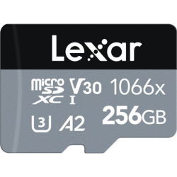 Lexar High-Performance 1066x UHS-I  MicroSDXC, 256 GB, Flash memory class 10, Black/Grey, Class: A2 V30 U3, 70 MB/s, 160 MB/s | LMS1066256G-BNANG
