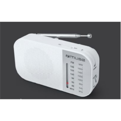Muse M-025 RW, Portable radio, White | M-025RW