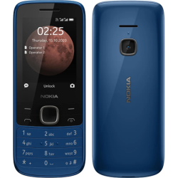 Nokia 225 4G TA-1316 Blue, 2.4 ", TFT, 240 x 320 pixels, 64 MB, 128 MB, Dual SIM, Nano-SIM, 3G, Bluetooth, 5.0, USB version MicroUSB, Built-in camera, Main camera 0.3 MP, 1150 mAh