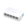 Mercusys | Switch | MS105 | Unmanaged | Desktop | 10/100 Mbps (RJ-45) ports quantity 5 | 1 Gbps (RJ-45) ports quantity | SFP ports quantity | PoE ports quantity | PoE+ ports quantity | Power supply type External | month(s)
