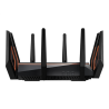 GT-AX11000 Tri-band WiFi Gaming Router | ROG Rapture | 802.11ax | 4804+1148 Mbit/s | 10/100/1000 Mbit/s | Ethernet LAN (RJ-45) ports 4 | Mesh Support Yes | MU-MiMO No | No mobile broadband | Antenna type 8xExternal | 2 x USB 3.1 Gen 1 | month(s)