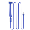 Orico 3 in 1 Type-A to Lightning*2 + Type-C Data Cable 1.2 Meter UTS2-12-BL-BP Blue