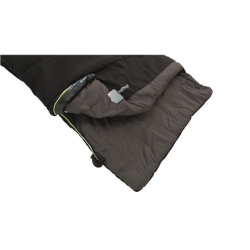 Outwell Celebration Lux, Sleeping Bag, 225 x 80 cm,  2 way open - auto lock, L-shape, Black | 230360