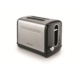 Gorenje Toaster T1100CLBK Power 1100 W, Number of slots 2, Housing material Plastic/Metal, Black