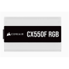 Corsair Fully Modular RGB White PSU CX550F 550 W, 80 PLUS BRONZE certified
