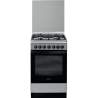 INDESIT | Cooker | IS5G5PHX/E | Hob type  Gas | Oven type Electric | Stainless steel | Width 50 cm | Grilling | Depth 60 cm | 60 L