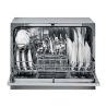 Table | Dishwasher | CDCP 6S | Width 55 cm | Number of place settings 6 | Number of programs 6 | Energy efficiency class F | Silver