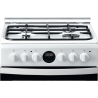 INDESIT Cooker IS5G8CHW/PO Hob type Gas, Oven type Electric, White/Black, Width 50 cm, Grilling, 57 L, Depth 60 cm