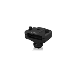 Raidsonic Enclosure clamp for camera IB-CA100 Black, Clamping width of 9 to 16 millimetres, all standard M.2 storage enclosures can be attached.