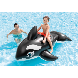 Intex Lil' Whale Ride On Swimming Board Black/White | 58561NP