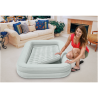 Intex Kids Travel Bed Set (Airbed with 68612 Hand Pump), 107x168x25cm, Age 3-6, Beige