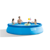 Intex | Easy Set Pool Set with Filter Pump, Safety Ladder, Ground Cloth, Cover | Blue