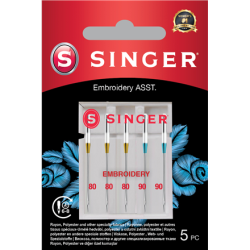 Singer Embroidery Needle ASST 5PK | 250054103