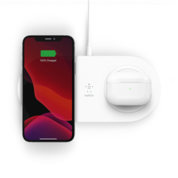 Belkin 15W Dual Wireless Charging Pads BOOST CHARGE White | WIZ008vfWH