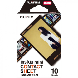 Fujifilm | Instant Film | Instax Mini Contact Sheet | 54 cm x 86 mm | Image dimensions: 62 × 46 mm | Quantity 10 | Fuji instax mini contact