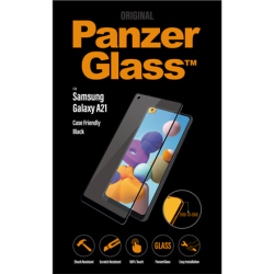 PanzerGlass Samsung, Galaxy A21, Glass, Black, Case Friendly | 7218