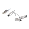 Logilink | CU0126 | USB 2.0 A/Plug | USB 2.0 micro B/Plug + Lightning/Plug + USB-C/Plug