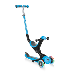 Globber Scooter Go Up Deluxe Lights Scooter, Blue | 4100301-0341