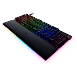 Razer | Huntsman V2 Optical Gaming Keyboard | Gaming keyboard | RGB LED light | US | Wired | Black | Numeric keypad | Clicky Purple Switch | RZ03-03930300-R3M1