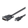 Goobay | Black | DVI-D male Single-Link (18+1 pin) | HDMI male (type A) | DVI-D/HDMI cable, nickel plated | 2 m