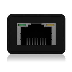 Raidsonic 4 Port Hub with USB 3.0 Type-A, Type-C, Gigabit LAN Icy Box IB-HUB1419-LAN Black