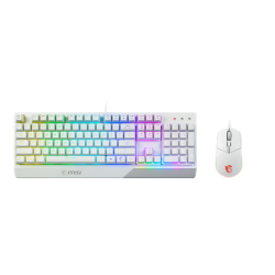 MSI | Vigor GK30 COMBO WHITE | Keyboard and Mouse Set | Wired | Mouse included | US | White | g | VIGOR GK30 COMBO WHITE US