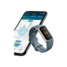 Fitbit Charge 5 Fitness tracker GPS (satellite) Aluminium, Glass, Resin AMOLED Touchscreen Activity monitoring 24/7 Waterproof Bluetooth Steel Blue/Platinum