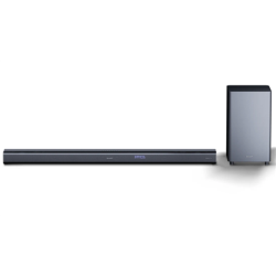 Sharp HT-SBW800 5.1.2 Home Theatre Soundbar with Wireless Subwoofer and Dolby Atmos for TV above 49", HDMI ARC/CEC, Bluetooth, 120cm, Black