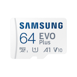 Samsung microSD Card EVO PLUS 64 GB MicroSDXC Flash memory class 10 SD adapter | MB-MC64KA/EU