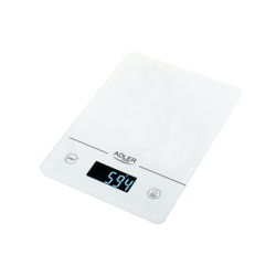 Adler | Kitchen scales | AD 3170 | Maximum weight (capacity) 15 kg | Graduation 1 g | Display type LCD | White