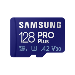 Samsung microSD Card Pro Plus 128 GB, MicroSDXC, Flash memory class 10, SD adapter | MB-MD128KA/EU