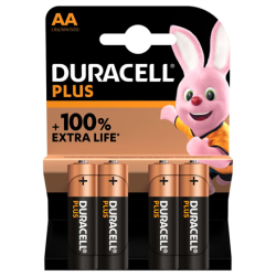Duracell Plus MN1500 AA, Alkaline, 4 pc(s) | 816