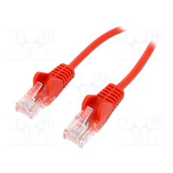 Goobay 95254 24AWG patch cord, U/UTP, 6, stranded, CCA, PVC, red, 0.25 m